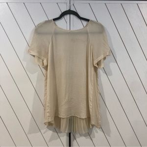 Rebecca Taylor Pleated Silk Shirt 8